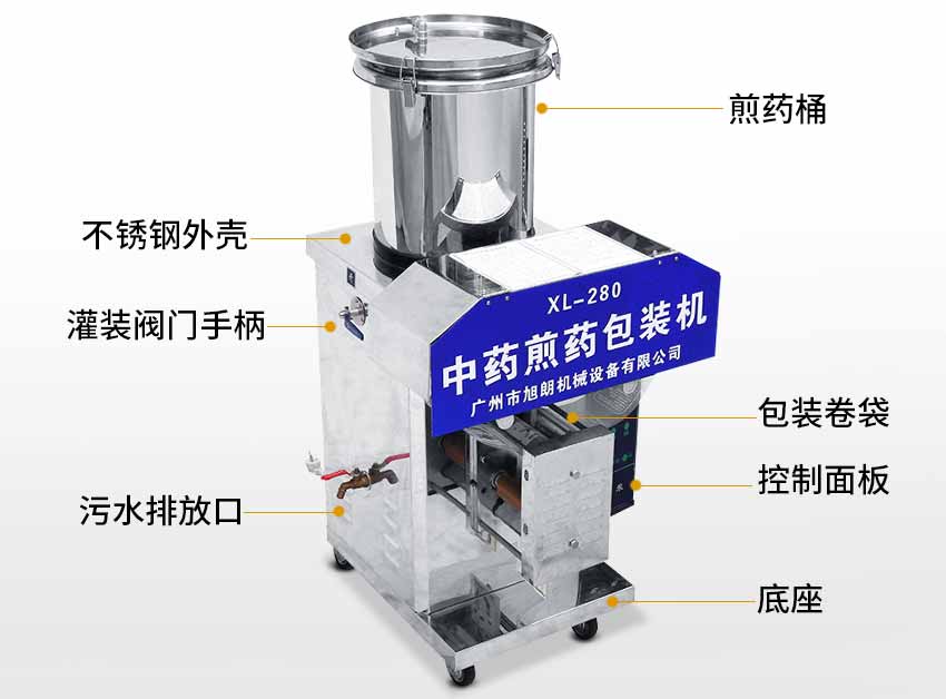 中藥煎藥包裝機(jī)結(jié)構(gòu)